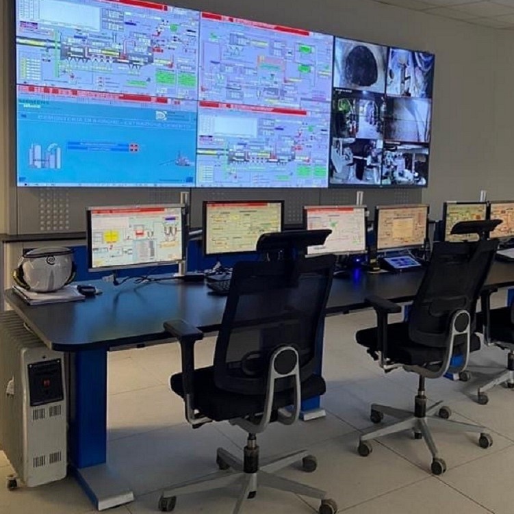 Central Control Room for Cement Production Plant in Italy 